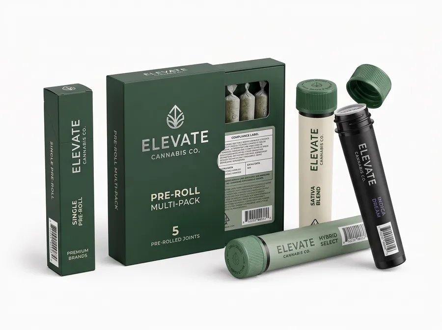 Pre-roll packaging and pre roll tubes custom