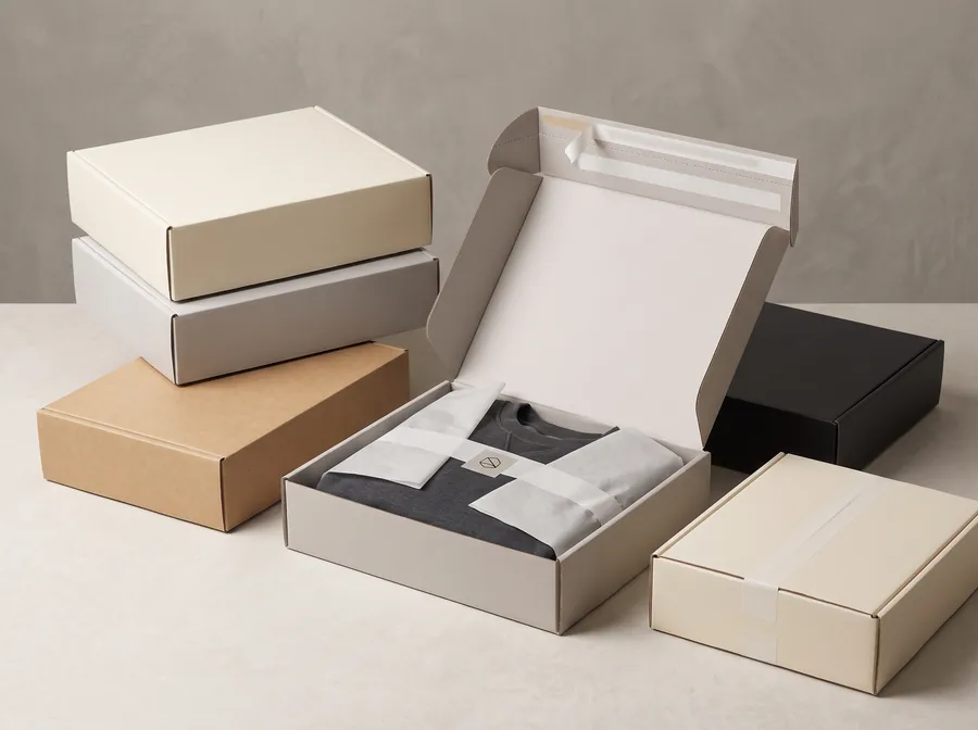 Apparel mailer boxes