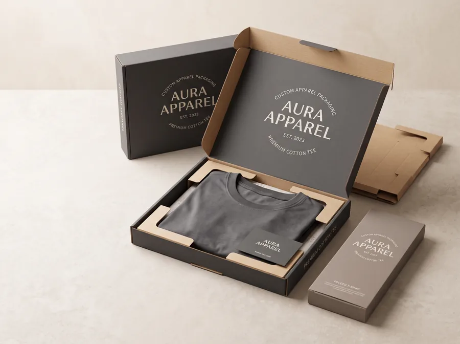 Custom t-shirt boxes