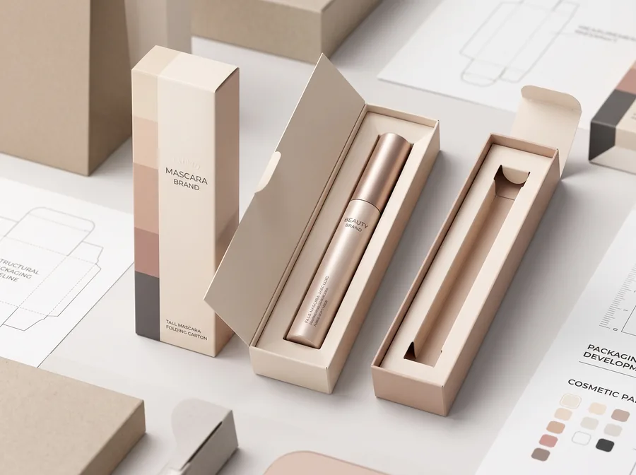 Tube-fit mascara boxes
