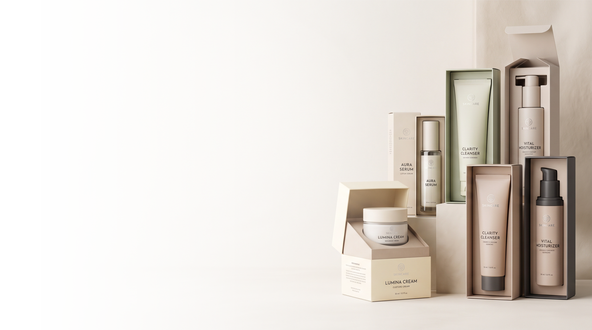 Skincare packaging boxes built around your container