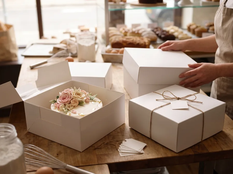 Lid-only bakery boxes