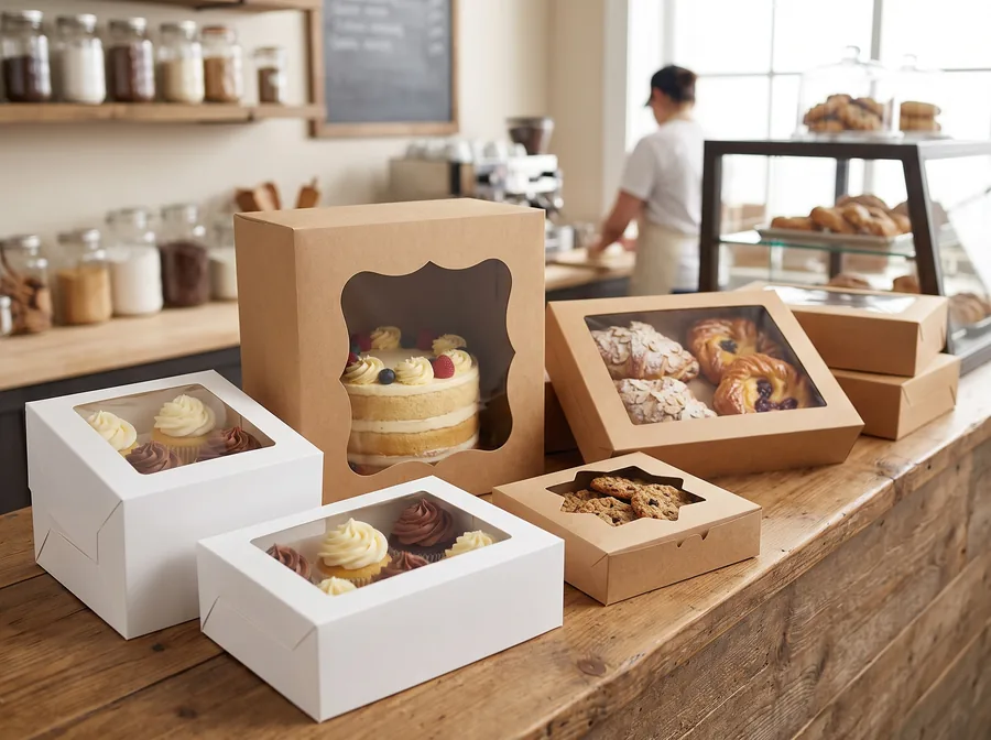 Window bakery boxes