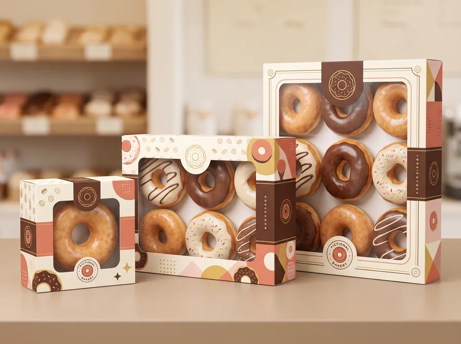 Window donut boxes