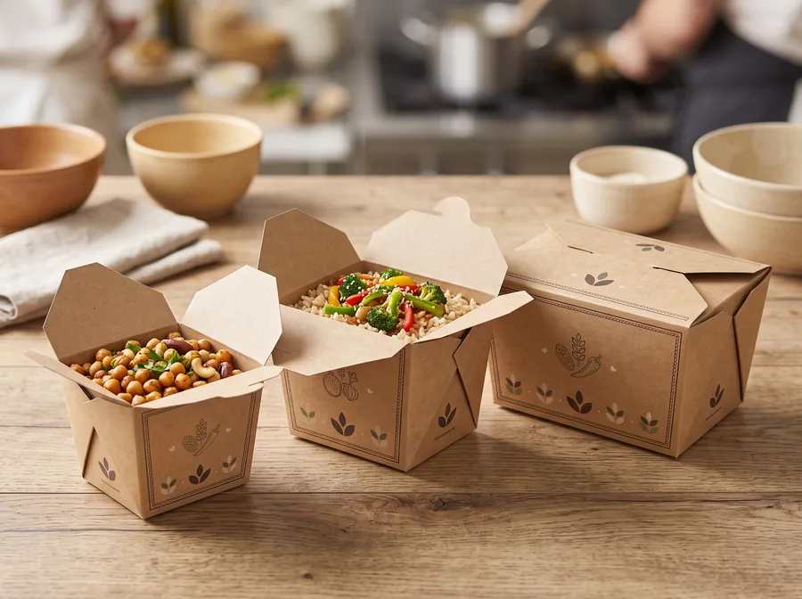 Kraft takeout boxes