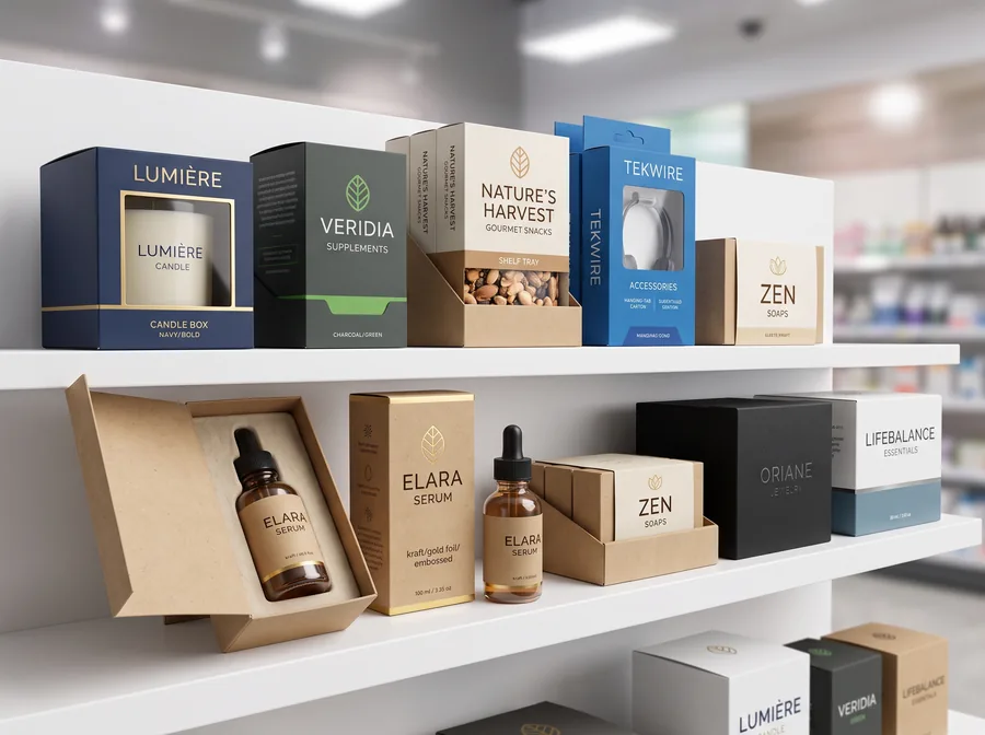 Custom retail boxes