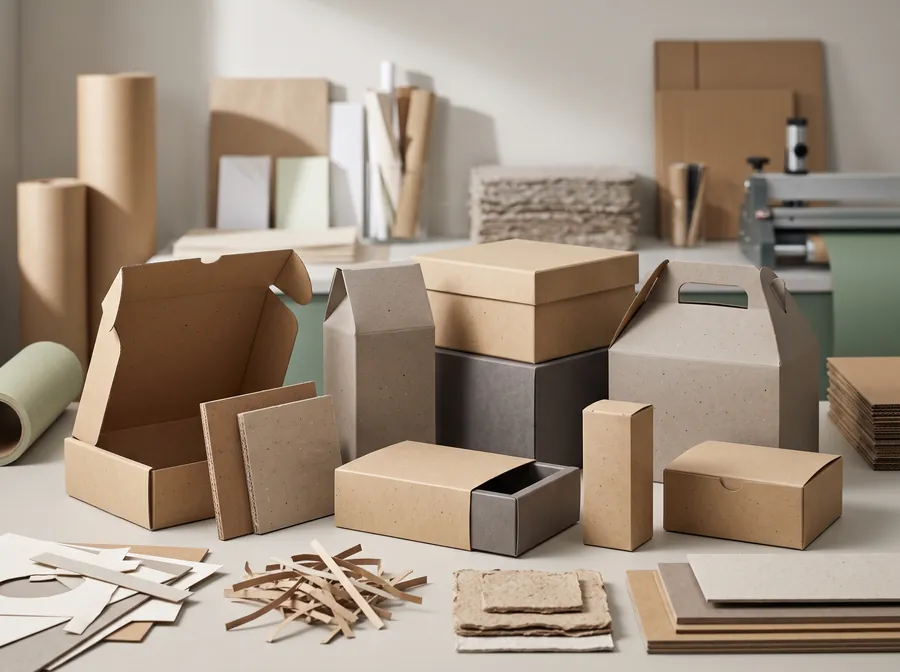 Recycled kraft boxes