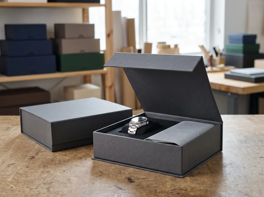 Magnetic closure boxes