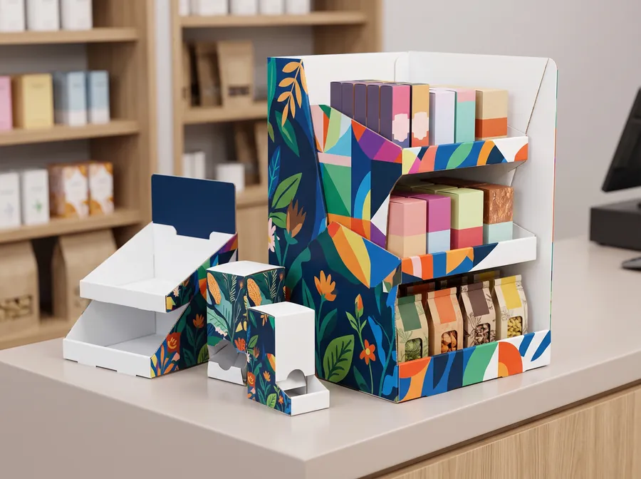 Cardboard display boxes