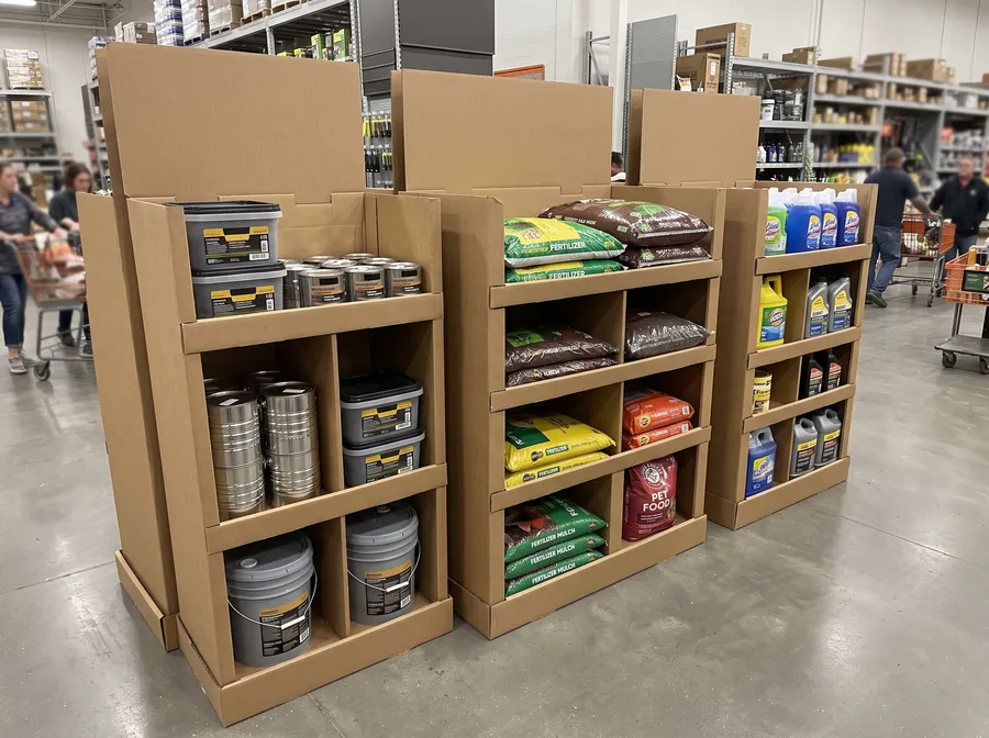 Corrugated display boxes