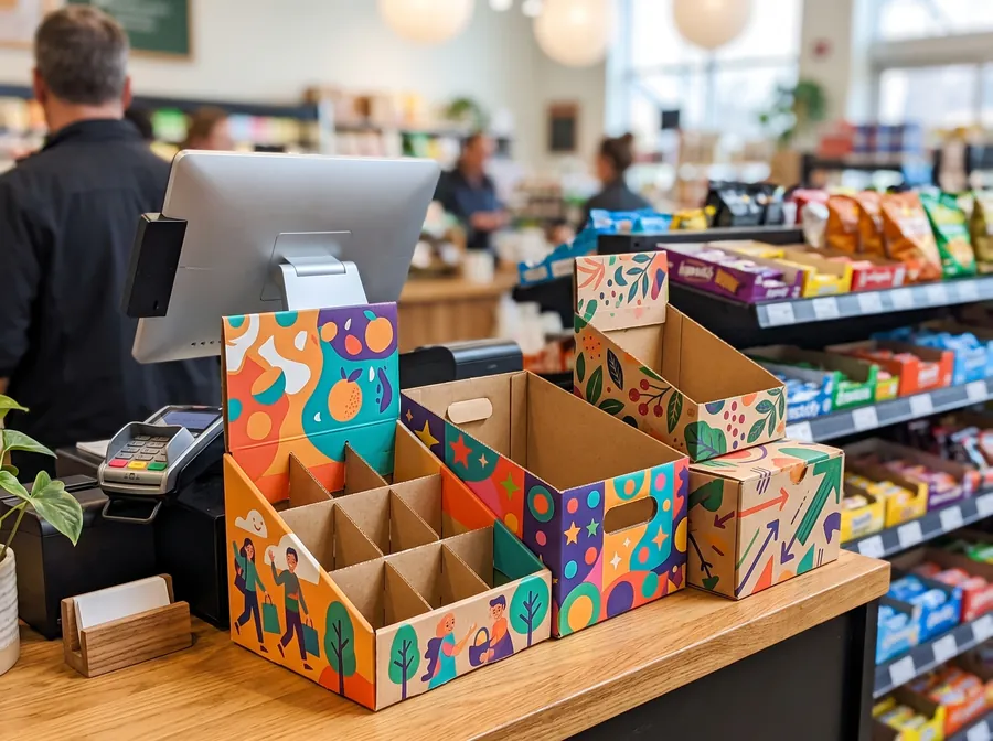 Point of sale display boxes