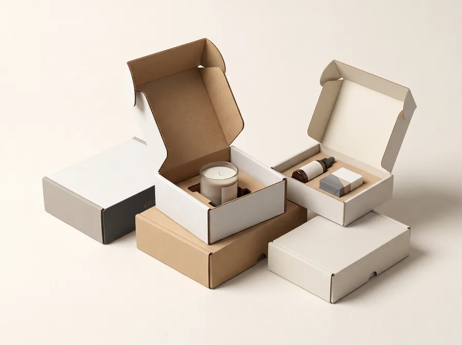 Corrugated mailer boxes