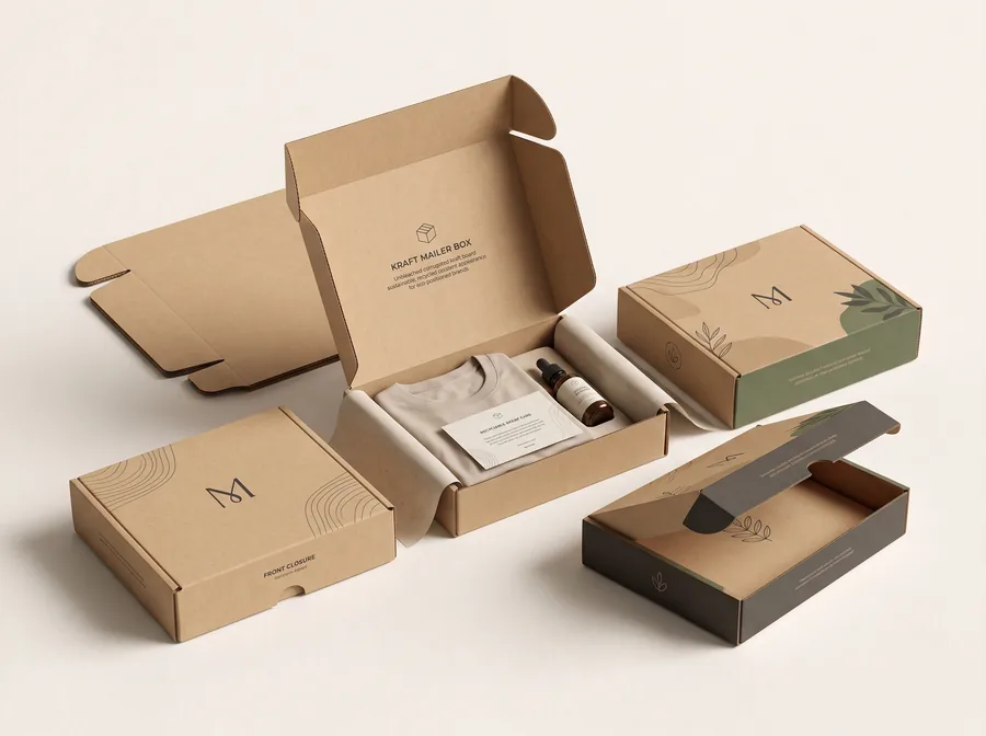 Kraft mailer boxes