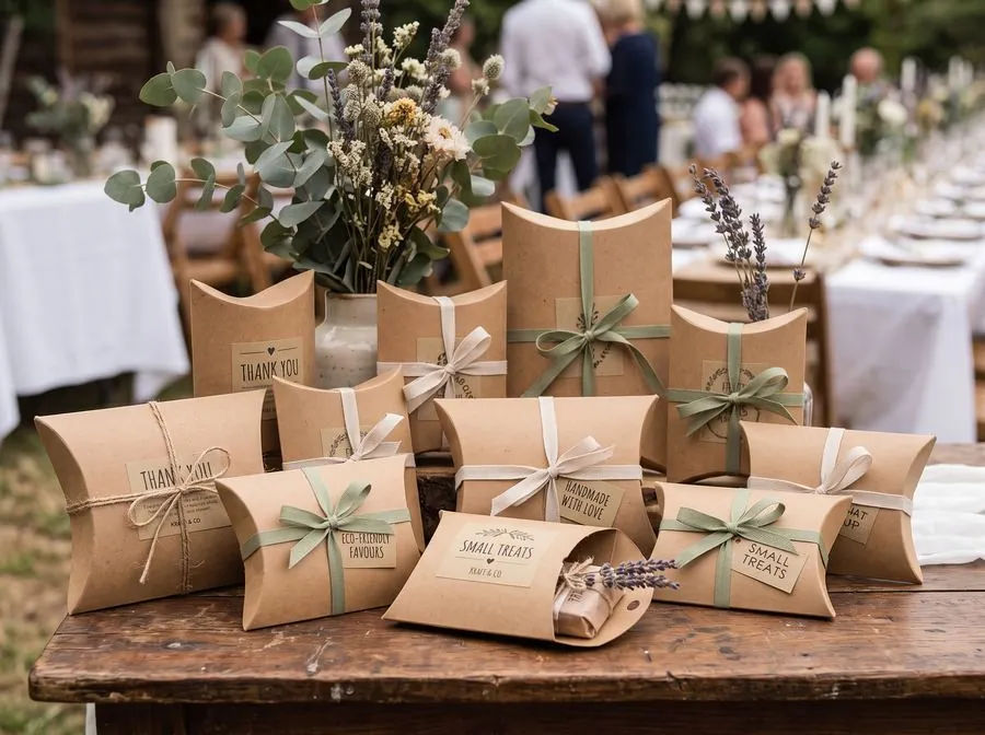 Kraft pillow boxes