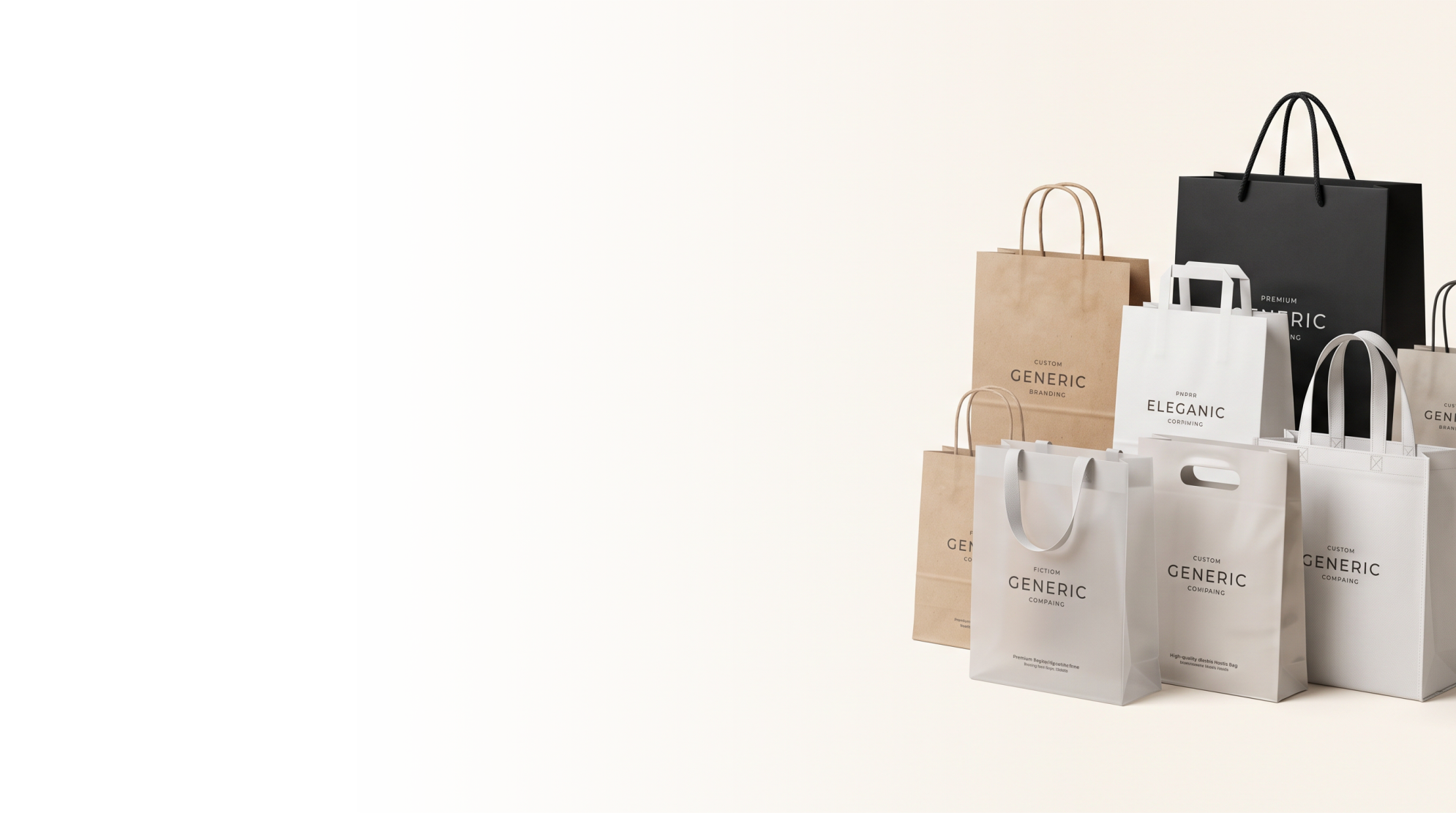 Custom shopping bags and paper bags with logo printing