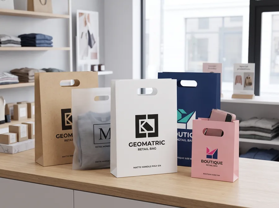 Die-cut handle bags