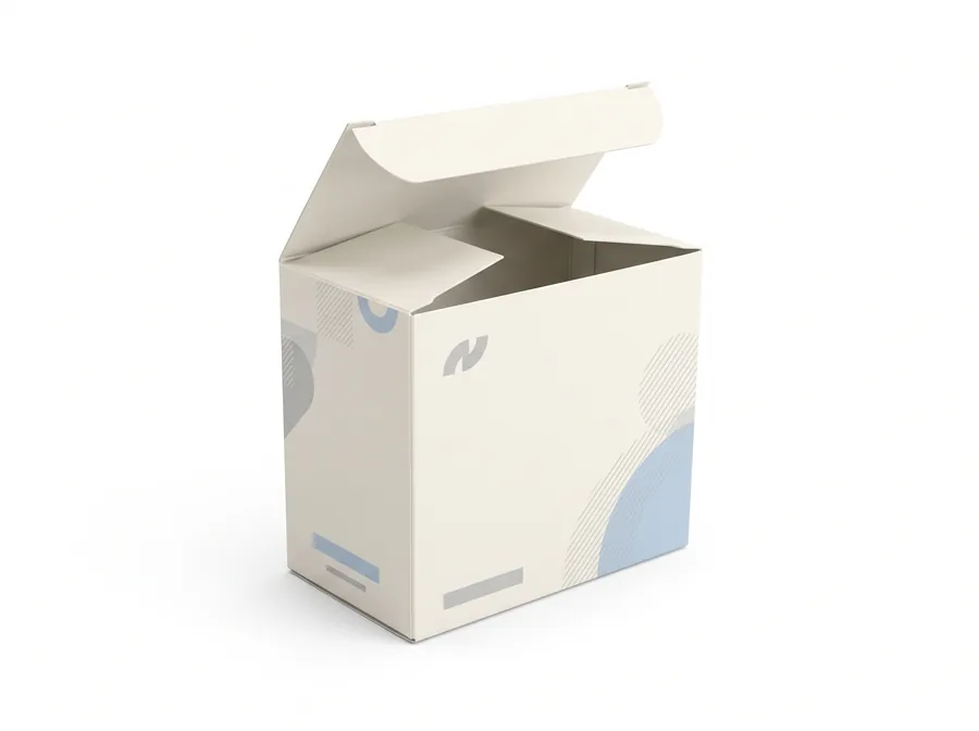 Straight tuck end box