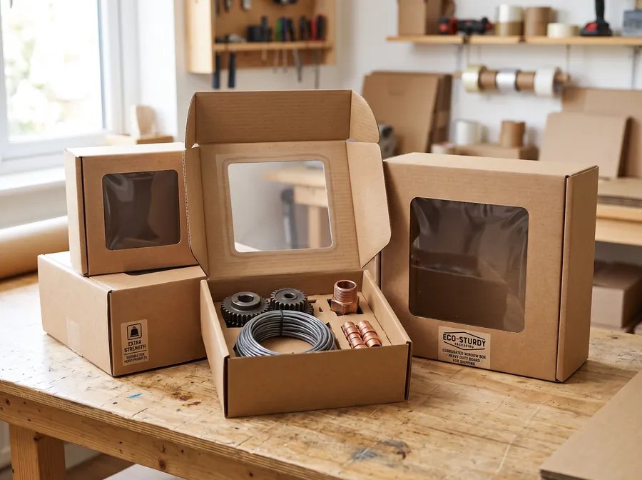 Corrugated window boxes