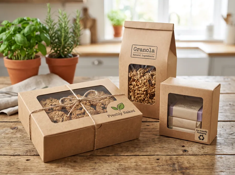 Kraft window boxes